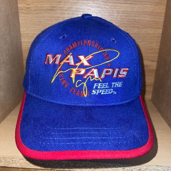 Vintage Max Papis Miller Lite #7 Nascar Racing Strapback Hat “Feel The Speed” - Picture 2 of 10